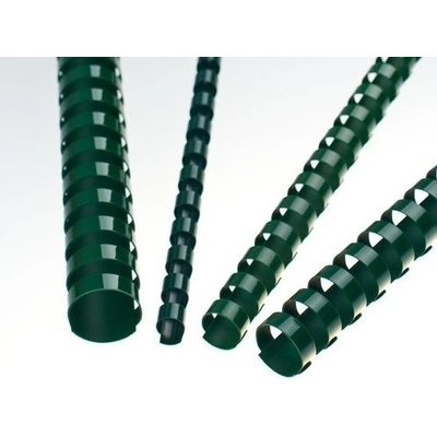 Eurosupplies plastové chrbty A4 12,5 mm zelené 100 ks