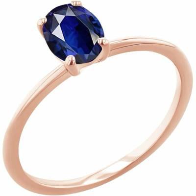 Eppi zásnubný prsteň s oval zafírom Frost R48598