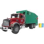 BRUDER Bruder MACK Granite LKW модел камион за отпадъци, зелен/червен (02812)