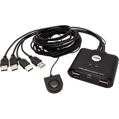 Aten US-424 USB 2.0 Přepínač periferií 4:4 – Zboží Živě