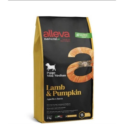 Alleva Natural Puppy All Breeds Lamb and Pumpkin 2 kg