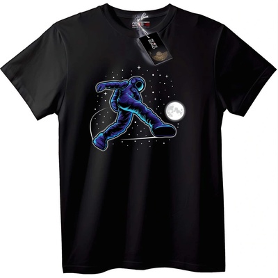 NOONEBRAND Тениска Космонавт Танцува - 4XL, Black