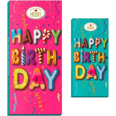 Heidel Happy Birthday 3D mléčná 100 g
