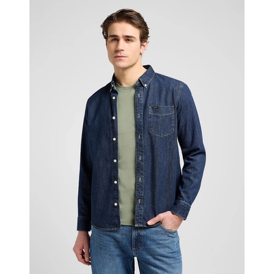 Lee džínsová košeľa button down Rinse 112370702