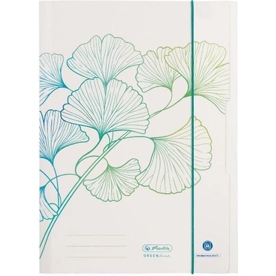 Herlitz GREENline Ginkgo A4 desky s gumou 3 klopy