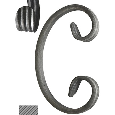 Céčko 130 x 75 mm, 12 x 6 mm, hladké, široké rozkutie