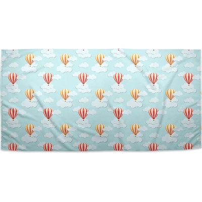 Sablio Ručník s potiskem Horkovzdušné balony na nebi 50 x 100 cm