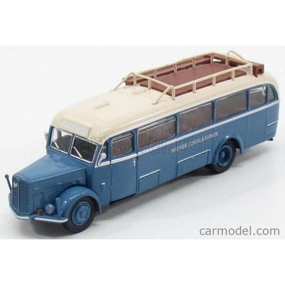 Brekina plast Saurer Bt4500 Autobus Wiener Lokalbahnen 1954 Světle Modrá Slonová Kost 1:87