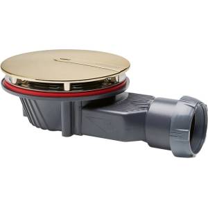 WIRQUIN Сифон за душ корито Wirquin Slim+ с капак, златен мат (30724970)