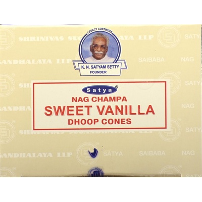 Satya Vonné kužele Sweet Vanilla 10 ks – Zboží Dáma