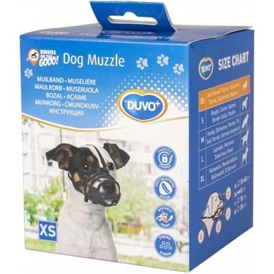 Duvo+ Dog Muzzle Rubber Jack Russell Yorkshire Terrier Dachshund Maltese