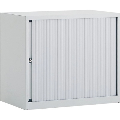 Bisley Roletová skříňET408/06/1S krémová av6, RAL 1013, strukturovaný lak, černá