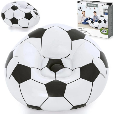 Bestway 75010 nafukovací křeslo Fotbalový míč 1,14m x 1,12m x 66cm