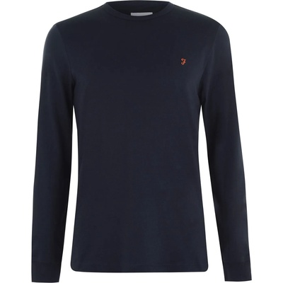 Farah Тениска Farah Long Sleeve Dennis T Shirt - True Navy 412