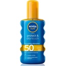 Prípravky na opaľovanie Nivea Sun Protect & Dry Touch neviditeľný spray na opaľovanie SPF50 200 ml