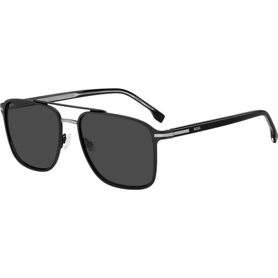 HUGO BOSS Слънчеви очила Boss Men's Su Square UV Protection Square Sunglasses - Matte Black