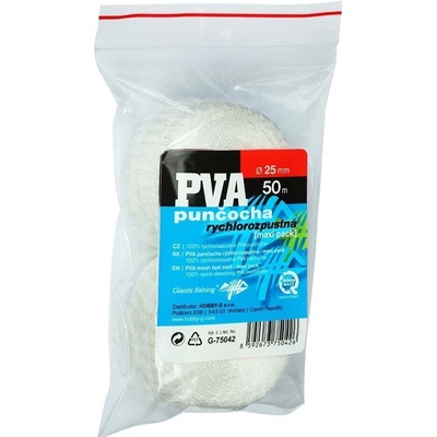 Giants Fishing PVA Punčocha Mesh Fast Melt Refill Maxi Pack 50 m 25 mm – Zbozi.Blesk.cz