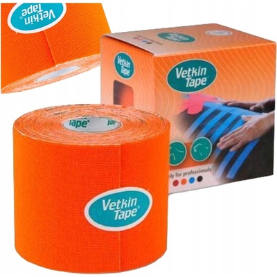 VetkinTape Tejpovací páska oranžová a červená 6 cm x 5 m
