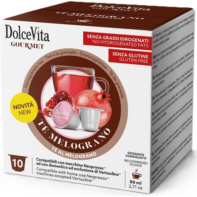 Dolce Vita Чай Dolce Vita с вкус на нар за Nespresso 10 капсули