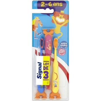 Signal Dětský zubní kartáček Ultra Soft 3 ks