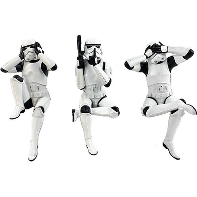 Nemesis Now Комплект статуетки Nemesis Now Movies: Star Wars - Three Wise Sitting Stormtroopers (B6678B24)
