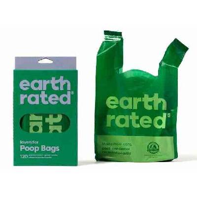 Earth Rated Eko sáčky na psí exkrementy s uchem s vůní levandule 120 ks / 1 role