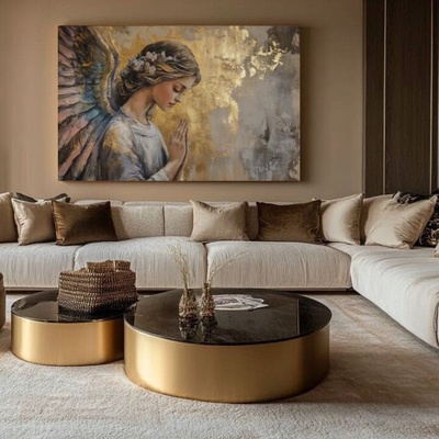 Obrazy anjelov Nebeská radosť | dokončené rukou umelca - 60x90 cm