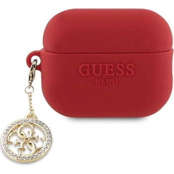 Guess Кейс Guess GUAP23DSLGHDF за AirPods Pro 2, червен, 3D Rubber 4G Diamond Charm (KXG0072575)