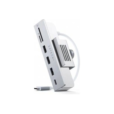 Satechi USB-C Clamp for Apple iMac M1 24 2021/27 2022 USB-C, 3x USB-A, micro/SD card reader