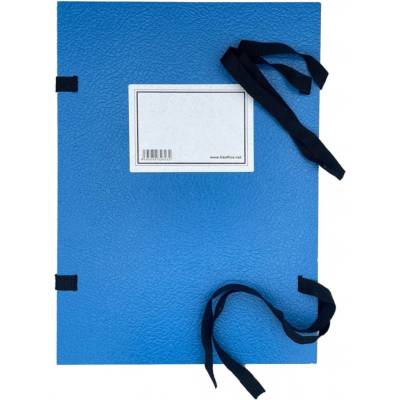 Spisové dosky so šnúrkou a štítkom HIT Office - A4, modré, 1 ks
