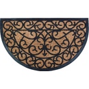 ESSCHERT DESIGN BEST FOR BOOTS půlkulatá s kokosovým vláknem a ornamenty černá 74,5 x 45 cm