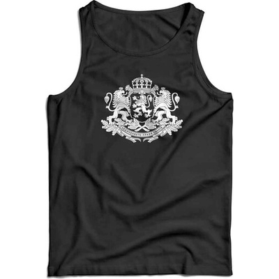 DRAGOWA Мъжки потник Герб на България, черна (37386)