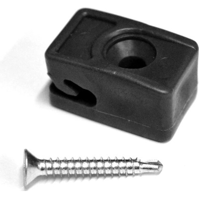 Příchytka z PVC na napínací drát - antracit, šroubovací+šroub – Zbozi.Blesk.cz