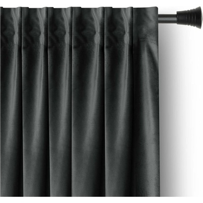 Sivý zamatový dimout záves 140x270 cm – Restilo