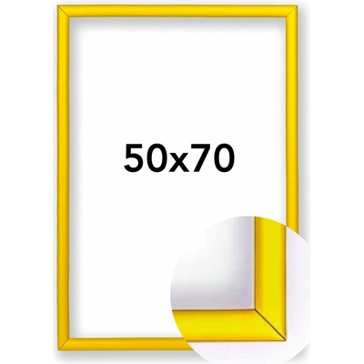 Fotorámeček BF Rozměr: 50 x 70 cm, Barva: Žlutá, Typ zasklení: Plexi