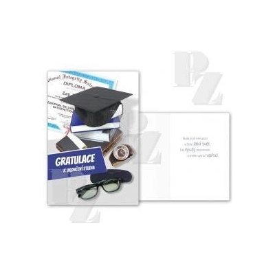 Blahopřání s textem k ukončení studia W CN-669, MFP paper