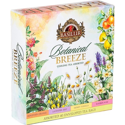 BASILUR Botanical Breeze Cooling Teas Assorted 40 sáčků 30 x 1,5 g 10 x 2 g