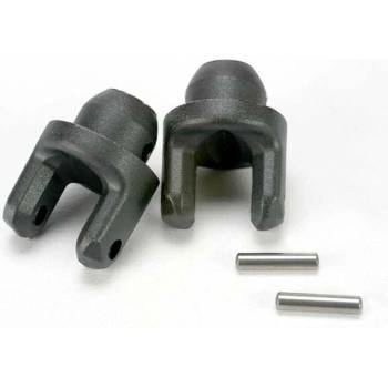 Traxxas Yokes, stub axle (2)/ pins (2), TRX5453 (TRX5453)