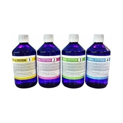 Korallen Zucht Coral system combo 1+2+3+4 x 1000 ml