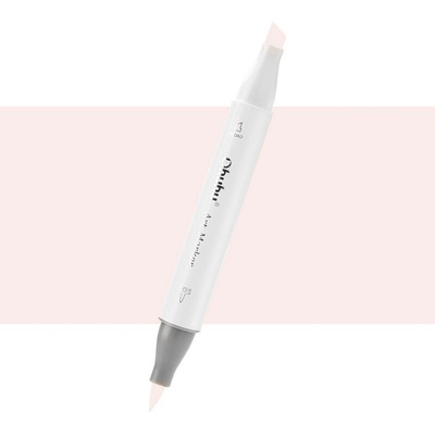 Lihová fixa OHUHU oboustranná Brush & Chisel, Mellow Peach (YR110)