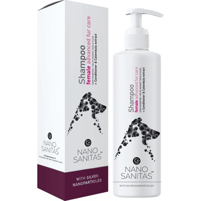 Nanosanitas Nano Šampon pro psí holky pro pokročilou péči o srst Female Advanced Fur Care 250 ml