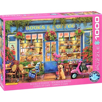 EUROGRAPHICS Пъзел Eurographics от 1000 части - Книги и кафе (60005869)