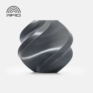 Bambu Lab PLA филамент Bambu Lab PLA Silk+, 1.75 mm, 1.0 kg, Titan Gray 13108, Spool