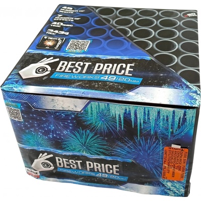 Kompaktný ohňostroj 49 rán 20 mm Best Price Frozen