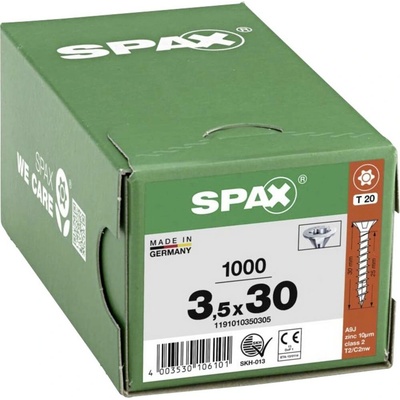 SPAX R 88091 Senkkopf/T-STAR 1191010350305 skrutka do dreva 3.5 mm 30 mm T-STAR plus ocel WIROX 1000 ks