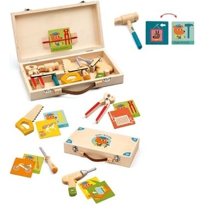 DJECO - Играчка - Дървено куфарче с инструменти (DJ06500)