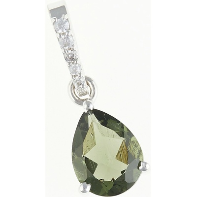 My Moldavite Přívěsek s vltavínem broušený vltavín kapka 328Z