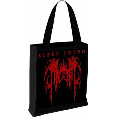 RukaHore Taška Sleep Token Tote Bag: Grunge Logo Black Čierna