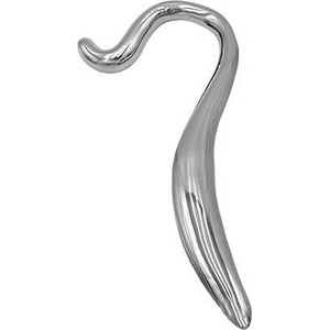 Rouge Stainless Steel Hollow Curved Wand In Case
