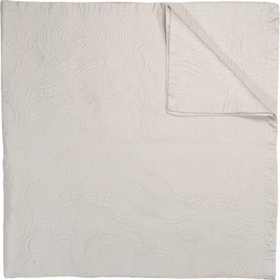 Moooi přehoz na postel DODO PAVONE slonová kosť satén 260 x 260 cm